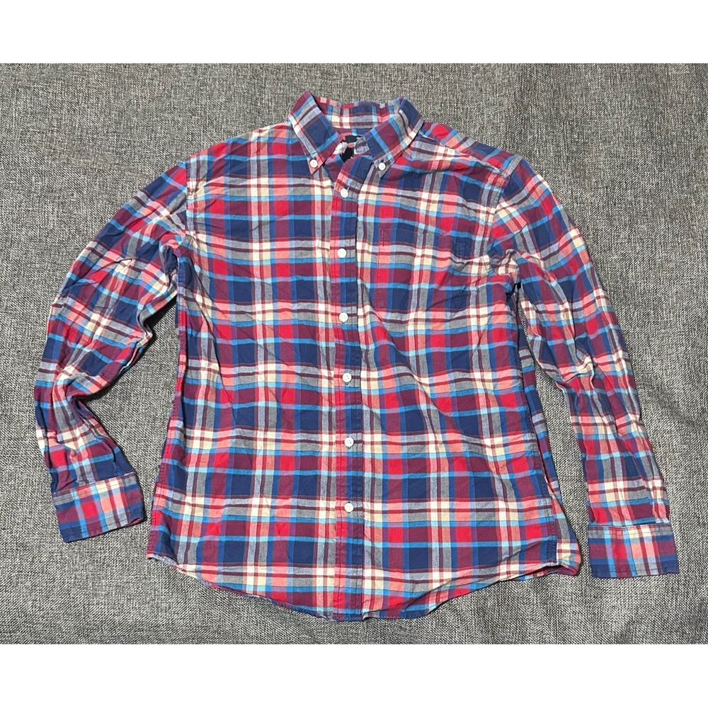 Saddlebred Oxford Men's Size M Plaid Long Sleeve Shirt‎